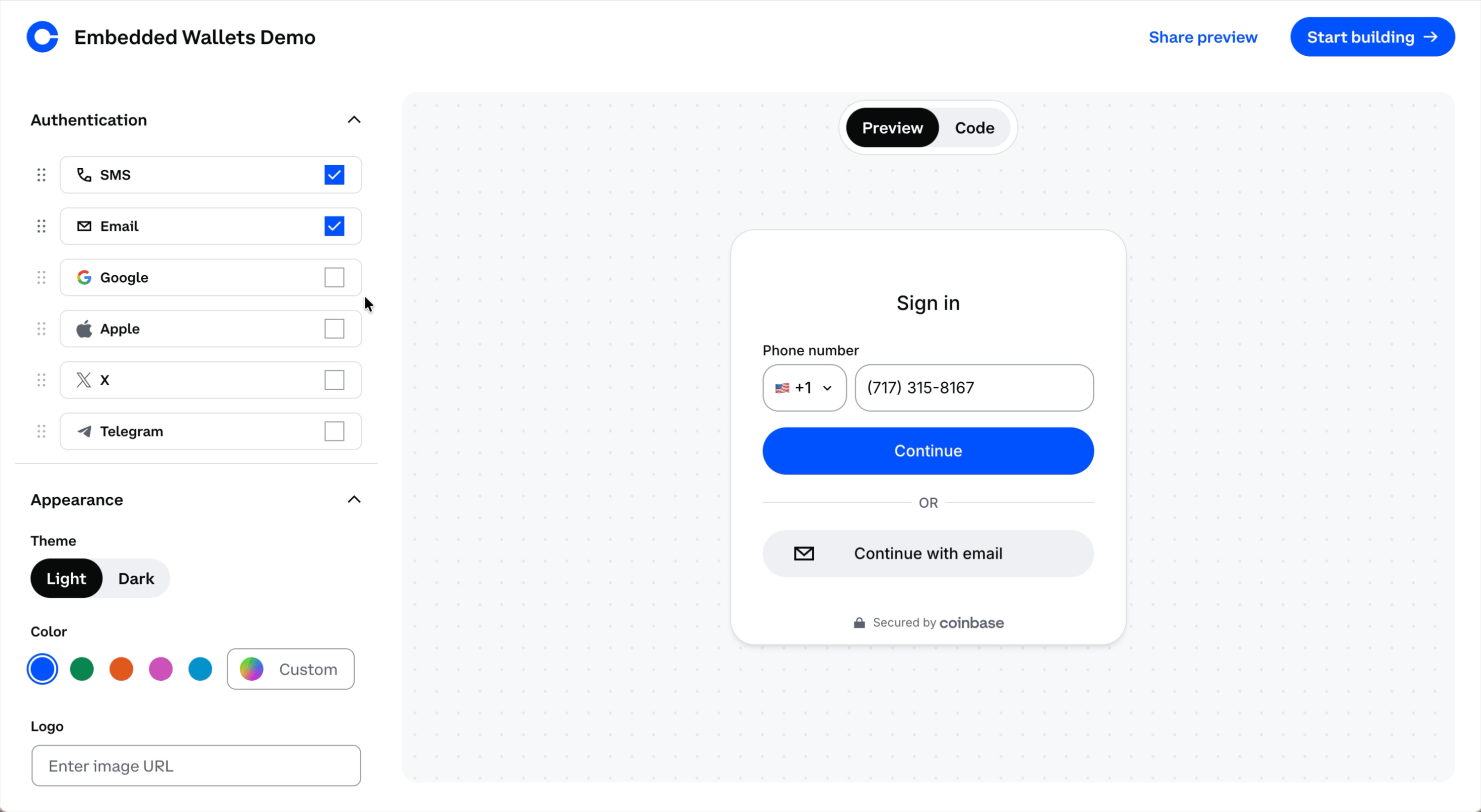 Embedded Wallets Demo